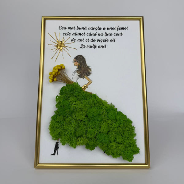 Tablou Birthday Girl - Green Dress